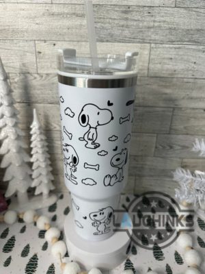 snoopy tumbler 40 oz snoopy the peanuts cute cartoon movie stainless steel stanley cup 40oz dog lovers gift inspired by gong cha snoopy tumblers laughinks 1