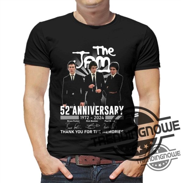 The Jam 52Nd Anniversary Shirt 1972 2024 Thank You For The Memories T Shirt trendingnowe 3