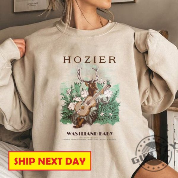 Retro Hozier Wasteland Baby Sweatshirt Hozier Tour Tshirt 2023 Vintage Hozier Hoodie Gift For Hozier Fan Unreal Unearth Hozier Album Shirt giftyzy 1