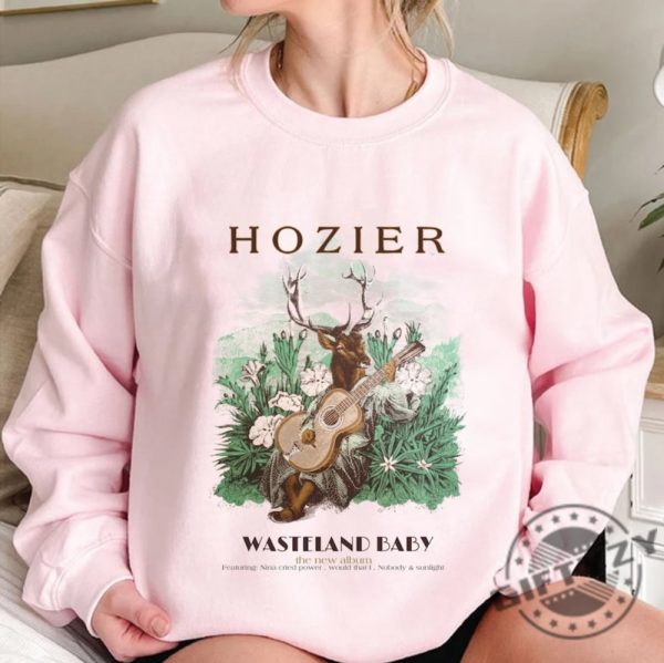 Retro Hozier Wasteland Baby Sweatshirt Hozier Tour Tshirt 2023 Vintage Hozier Hoodie Gift For Hozier Fan Unreal Unearth Hozier Album Shirt giftyzy 2