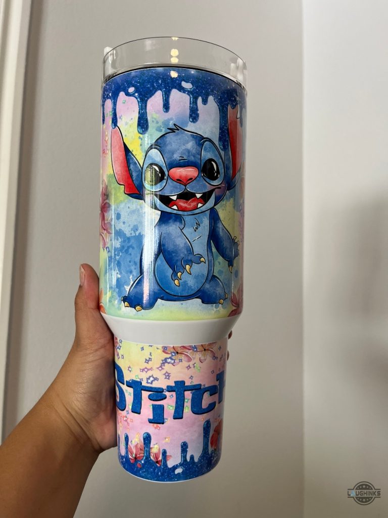 Stitch Tumbler 40Oz Stitch Drip Stanley Dupe Cup Aloha Dancing Lilo And ...