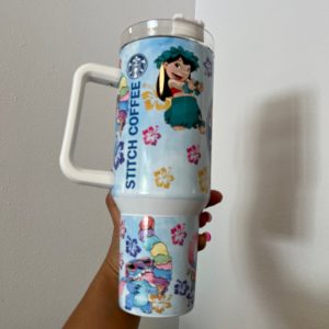 stitch coffee cup 40 oz stitch stanley dupe 40oz stainless steel tumbler with handle lilo and stitch disney starbucks style travel mug gift laughinks 2