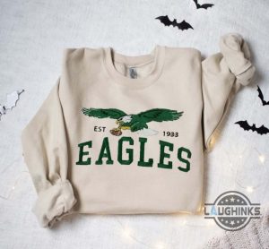 eagles sweatshirt near me vintage est 1933 philadelphia eagles football embroidered t shirt sweater hoodie mens womens embroidery nfl game day gift for fans laughinks 1