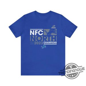 Detroit Lions 2023 Nfc North Division Champions Shirt Detroit Lions Nfc North Champions Shirt trendingnowe 2