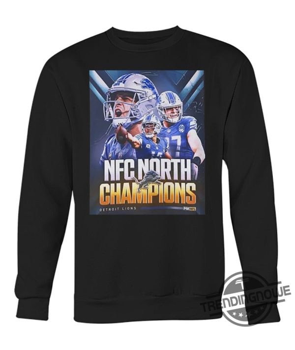 Detroit Lions 2023 Nfc North Division Champions Shirt Detroit Lions Nfc North Champions Shirt trendingnowe 1 1