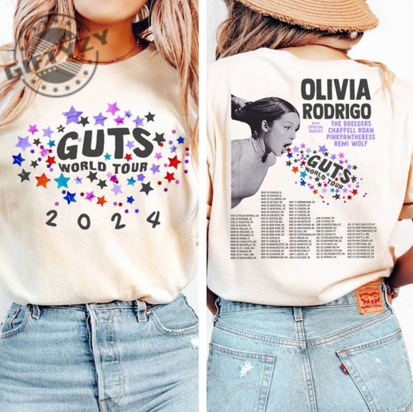 Guts Olivia World Tour Shirt Vintage Olivia Guts Tour Tshirt Rodrigo World Tour Concert Sweatshirt Olivia Guts Hoodie All Size Color Shirt giftyzy 1