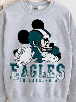 Custom Football Teams Vs Logo Inspired Mickey Mouse Sweatshirt Game Day Football Season Shirt Unique revetee 2