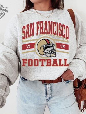 San Francisco Football Sweatshirt Unisex San Francisco Football Sweatshirt Vintage Style San Francisco Football Shirt Sunday Football Unique revetee 3