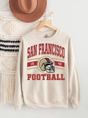 San Francisco Football Sweatshirt Unisex San Francisco Football Sweatshirt Vintage Style San Francisco Football Shirt Sunday Football Unique revetee 4