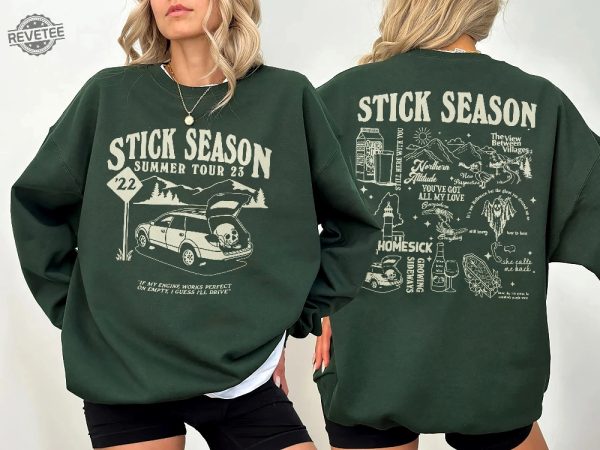 Vintage Stick Season Tour 2023 Sweatshirt Kahan Stick Season Tour 2023 Kahan Folk Pop Music Country Music Shirt Kahan Sweatshirt Unique revetee 2 1