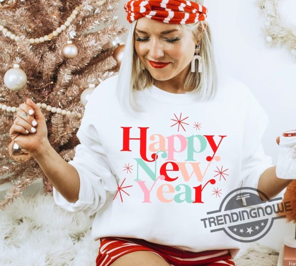 New Years Eve Sweatshirt Hello 2024 Happy New Years Shirt Happy New Year Festive Party Shirt trendingnowe 1