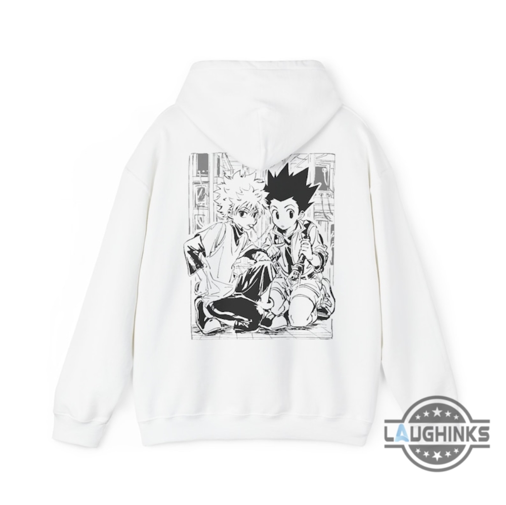 Hunter X Hunter Hoodie Tshirt Sweatshirt Mens Womens Back Side Vintage Anime Hoodie Gift For H X H Anime Lover Fan