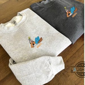 goofy sweatshirt tshirt hoodie embroidery disney characters shirts embroidered disney sweatshirt vintage goofy cartoon movie tee laughinks 2