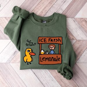 Got Any Grapes Shirt Millennial Shirt The Duck Song Sweatshirt Funny Tee Cute Duck Shirt Funny Womens Tee Unique revetee 2