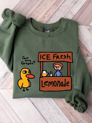 Got Any Grapes Shirt Millennial Shirt The Duck Song Sweatshirt Funny Tee Cute Duck Shirt Funny Womens Tee Unique revetee 2