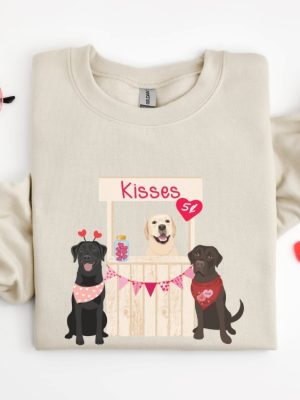 Labrador Retriever Valentines Day Sweatshirt Labrador Retriever Labrador Mom Labrador Retriever Labrador Retriever Gift Labrador Gifts Unique revetee 3