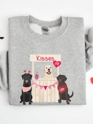 Labrador Retriever Valentines Day Sweatshirt Labrador Retriever Labrador Mom Labrador Retriever Labrador Retriever Gift Labrador Gifts Unique revetee 4