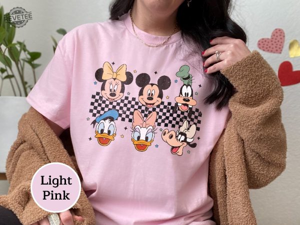 Retro Mickey And Friends Shirts Womens Disney Shirt Retro Disney Shirt Women Disneyworld Shirt Family Vacation Shirt Disney Family 2023 Unique revetee 1