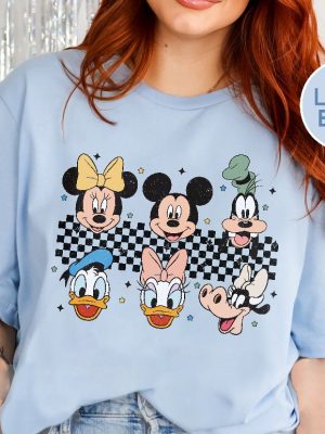 Retro Mickey And Friends Shirts Womens Disney Shirt Retro Disney Shirt Women Disneyworld Shirt Family Vacation Shirt Disney Family 2023 Unique revetee 2