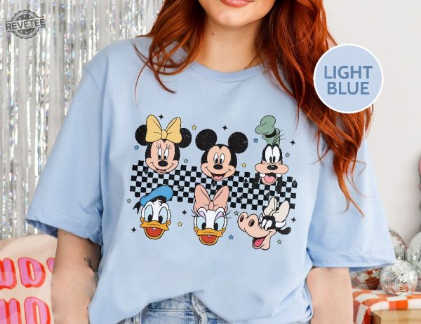 Retro Mickey And Friends Shirts Womens Disney Shirt Retro Disney Shirt Women Disneyworld Shirt Family Vacation Shirt Disney Family 2023 Unique revetee 2