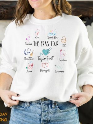 Eras Medical Edition Shirt Sweatshirt Stethoscope Registered Nurse Pa Np Md Cna Pct Rt T Shirt Sweater Unique revetee 3