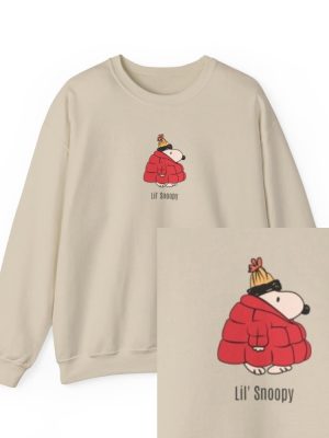 Unisex Lil Snoopy Crewneck Sweatshirt Unique revetee 3