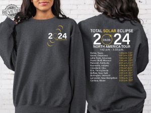 2024 Total Solar Eclipse North America Tour Shirt Astronomy Lover Tshirts Astronomy Gifts Astronomy Shirts Space Shirts Unique revetee 6