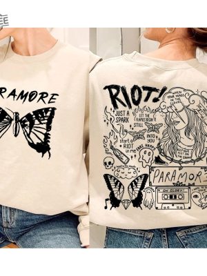 Paramore Doodle Art Sweatshirt Paramore Album Lyrics Merch Hoodie Hayley Shirt Williams Fan Tee Music Tour 2023 Unique revetee 2 1