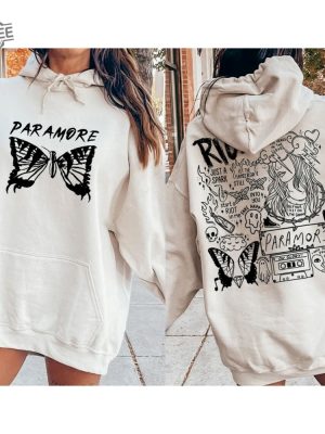 Paramore Doodle Art Sweatshirt Paramore Album Lyrics Merch Hoodie Hayley Shirt Williams Fan Tee Music Tour 2023 Unique revetee 3 1