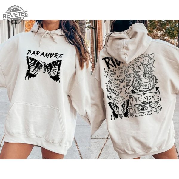 Paramore Doodle Art Sweatshirt Paramore Album Lyrics Merch Hoodie Hayley Shirt Williams Fan Tee Music Tour 2023 Unique revetee 3 1