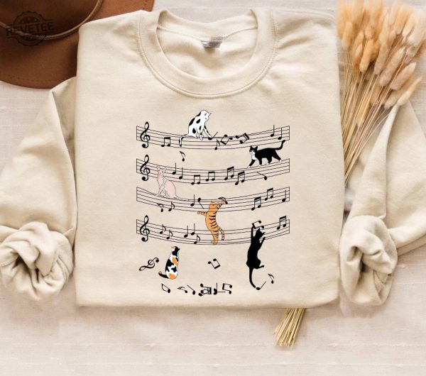 Music Teacher Sweatshirt Music Teacher T Shirt Music Notes Shirt Music Teacher Gifts Musician Shirt Gifts Music Lover Gifts Unique revetee 1