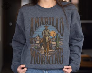 Amarillo By Morning Sweatshirt Amarillo Sweater Country Sweater Texas Sweater Country Music Sweater Western Sweater Country Music Sweater Unique revetee 2