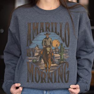 Amarillo By Morning Sweatshirt Amarillo Sweater Country Sweater Texas Sweater Country Music Sweater Western Sweater Country Music Sweater Unique revetee 2