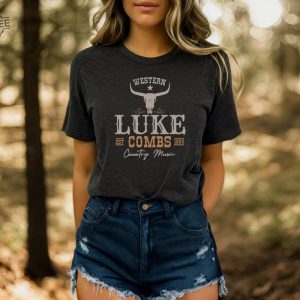 Luke Combs Est 1990 T Shirt Concert Shirt Western Luke Combs Bullhead Tour 2023 Merch Country Music Fan Cowboy Combs Shirt Gift For Her Unique revetee 3