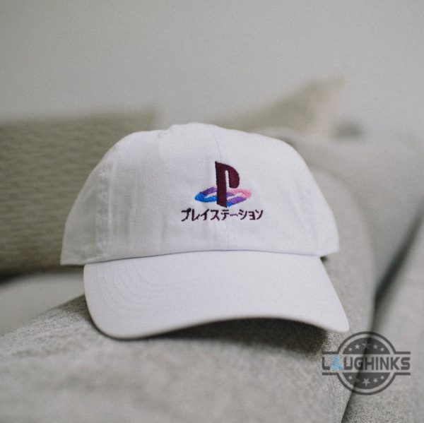 playstation hat ps 4 5 vaporwave classic embroidery baseball cap retro gaming embroidered dad hat gift for gamers game addicts laughinks 1