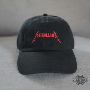 metallica hat rock band metallica embroidered dad hat metallica red classic embroidery baseball caps gift for music lovers laughinks 1