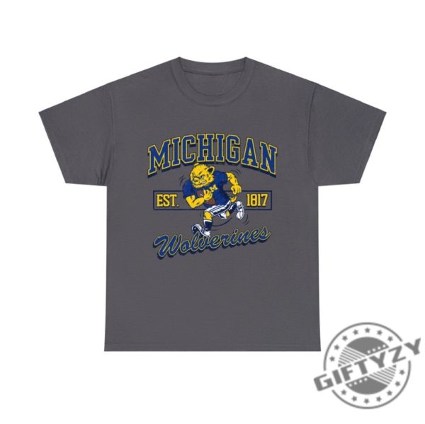 University Of Michigan Wolverines Retro Tshirt Vintage Game Day Tshirt U Of M Football Sweatshirt Trendy Shirt giftyzy 3