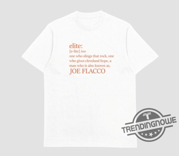 Joe Flacco Shirt Definition Of Elite Cleveland Browns Shirt trendingnowe 1