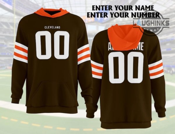 cleveland browns jerseys all over printed hoodie tshirt sweatshirt cleveland custom name and number jersey vintage shirts nfl football team 3d tee shirt laughinks 1
