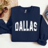 Dallas Football Sweatshirt Dallas Football Shirt Vintage Dallas Football Sweatshirt Dallas Fan Gift Sunday Football Sweater Unique revetee 1