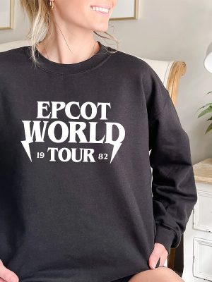 Epcot World Tour Sweatshirt Around The World Disneyland Shirt Disney Vacation Shirts Epcot Family Tee Drink Around The World Tour Unique revetee 5