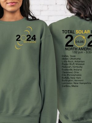 2024 Total Solar Eclipse North America Tour Shirt Astronomy Lover Tshirts Astronomy Gifts Astronomy Shirts Space Shirts Unique revetee 4 1