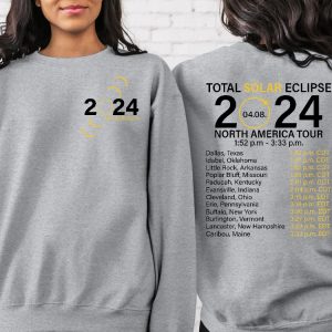 2024 Total Solar Eclipse North America Tour Shirt Astronomy Lover Tshirts Astronomy Gifts Astronomy Shirts Space Shirts Unique revetee 5 1