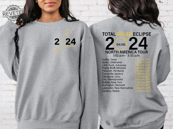 2024 Total Solar Eclipse North America Tour Shirt Astronomy Lover Tshirts Astronomy Gifts Astronomy Shirts Space Shirts Unique revetee 5 1