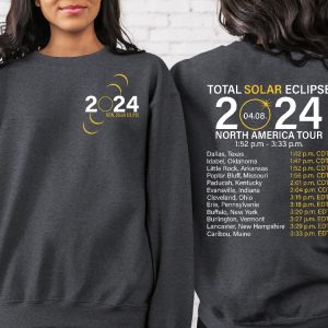 2024 Total Solar Eclipse North America Tour Shirt Astronomy Lover Tshirts Astronomy Gifts Astronomy Shirts Space Shirts Unique revetee 6 1