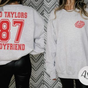 Go Taylors Boyfriend Sweatshirt Swift Kelce Shirt Vintage Swift Shirt Swiftie Football Swift Fan Gift Go Taylors Boyfriend Shirt New revetee 3
