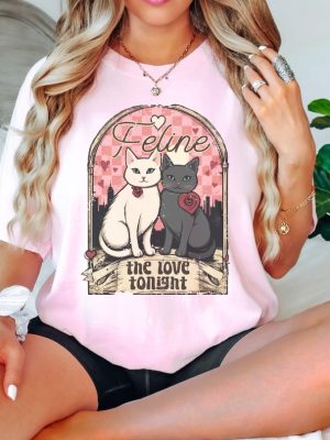 Cat Lovers Valentines Day Shirt Cute Cat Valentine Tee Girl Valentines Day Shirt Retro Valentines Day Shirt Funny Vday Shirt Unique revetee 2