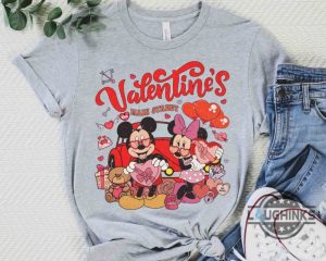 disney couple shirts sweatshirts hoodies mickey and minnie valentines on main street retro 90s tshirt disneyland family valentines day gift matching outfits laughinks 1 1