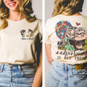 up movie shirt sweatshirt hoodie disney pixar carl and ellie tshirt adventure is out there disney honeymoon couple matching outfits valentines day gift laughinks 3 1