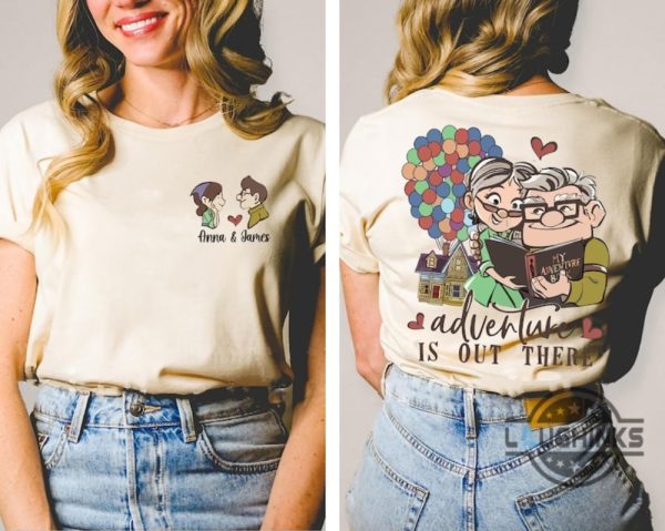 up movie shirt sweatshirt hoodie disney pixar carl and ellie tshirt adventure is out there disney honeymoon couple matching outfits valentines day gift laughinks 3 1